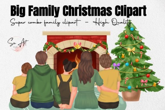 Big Christmas Family Clipart Xmas Bundle Review