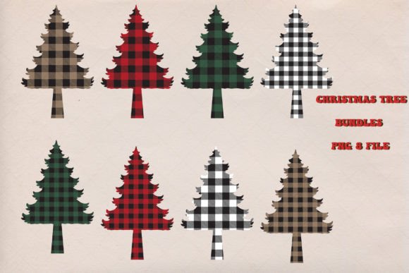 Buffalo Plaid Christmas Tree Embroidery