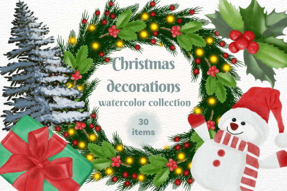 Christmas Decorations Watercolor Embroidery Design Review
