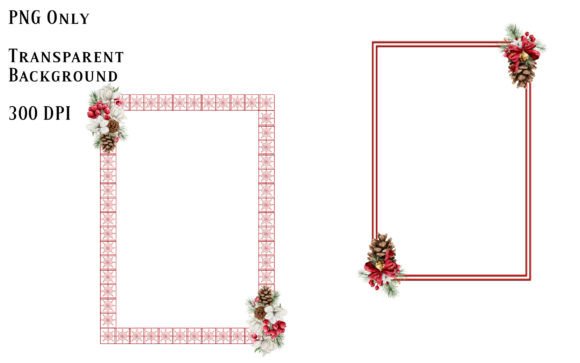Christmas Frames 13 Illustrations for Digital Product Creators