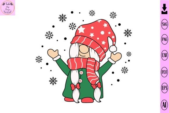 Christmas Gnome Svg Illustrations for Crafting and Handmade Business