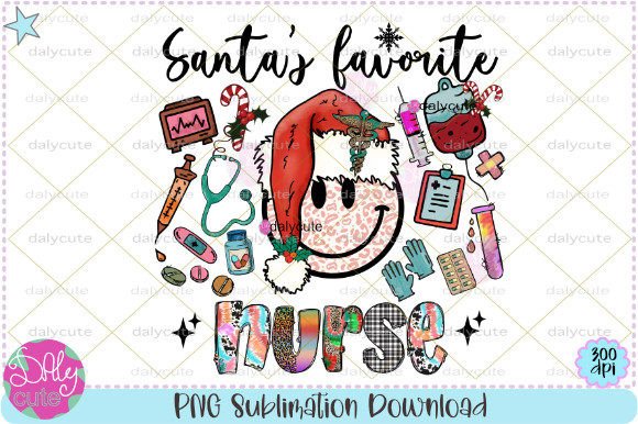 Christmas Nurse Sublimation PNG for Blog and Website Design