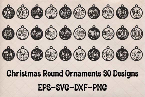 Christmas Round Ornaments 30 Designs Review