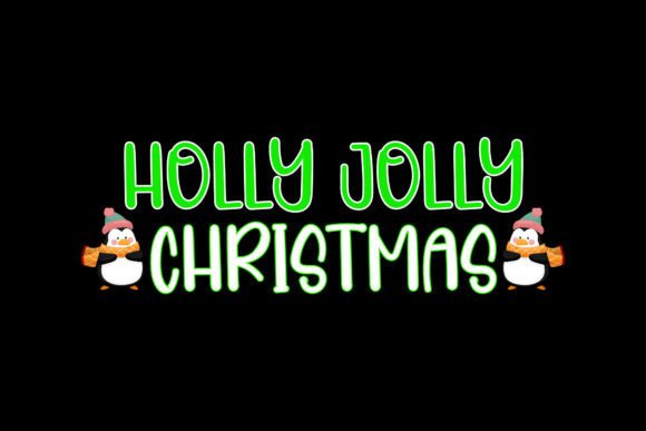 Christmas Typography Colorful Design Review