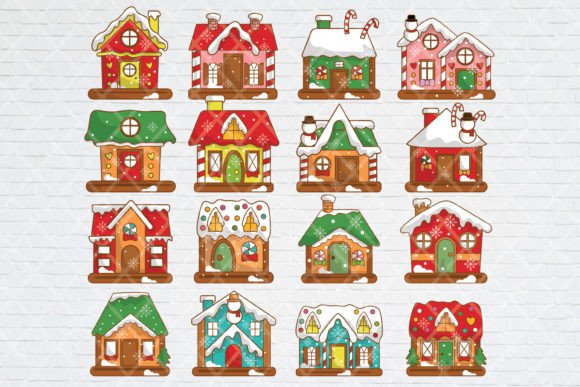 Cute Christmas Gingerbread House Illustration Review