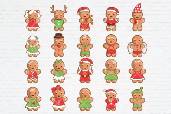 Cute Christmas Gingerbread Man Illustration Review
