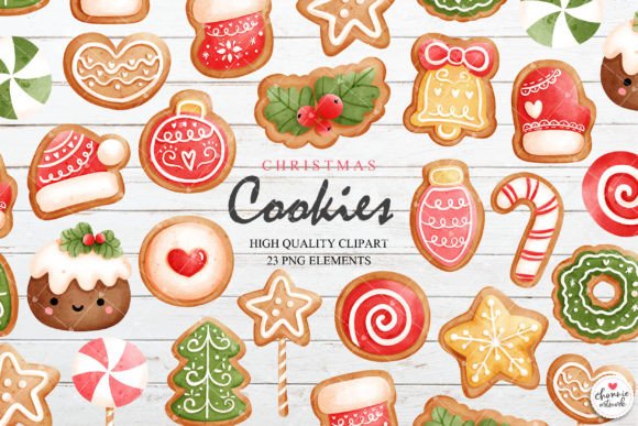 Gingerbread Cookies Clipart for Embroidery